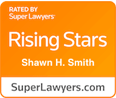 Rated by Super Lawyers, Rising Stars, Shawn H. Smith Badge